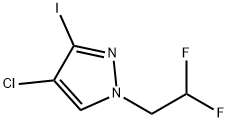 4-chloro-1-(2,2-difluoroethyl)-3-iodo-1H-pyrazole Structure