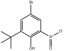 Phenol, 4-bromo-2-(1,1-dimethylethyl)-6-nitro- 구조식 이미지