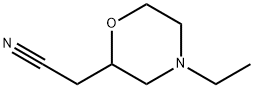 2-Morpholineacetonitrile,4-ethyl- Structure