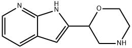 1H-Pyrrolo[2,3-b]pyridine, 2-(2-morpholinyl)- Structure