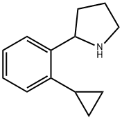 Pyrrolidine, 2-(2-cyclopropylphenyl)- Structure