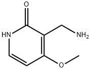 2(1H)-Pyridinone, 3-(aminomethyl)-4-methoxy- Structure