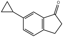 1H-Inden-1-one, 6-cyclopropyl-2,3-dihydro- 구조식 이미지
