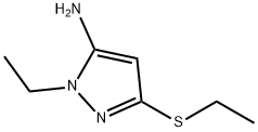 1H-Pyrazol-5-amine, 1-ethyl-3-(ethylthio)- Structure