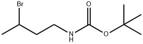 Carbamic acid, N-(3-bromobutyl)-, 1,1-dimethylethyl ester 구조식 이미지