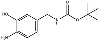 Carbamic acid, N-[(4-amino-3-hydroxyphenyl)methyl]-, 1,1-dimethylethyl ester Structure