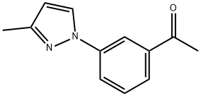 Ethanone, 1-[3-(3-methyl-1H-pyrazol-1-yl)phenyl]- Structure