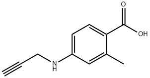 Benzoic acid, 2-methyl-4-(2-propyn-1-ylamino)- 구조식 이미지