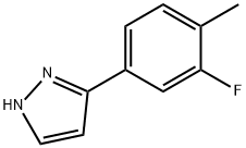 1H-Pyrazole, 3-(3-fluoro-4-methylphenyl)- Structure