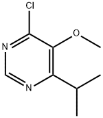 Pyrimidine, 4-chloro-5-methoxy-6-(1-methylethyl)- 구조식 이미지