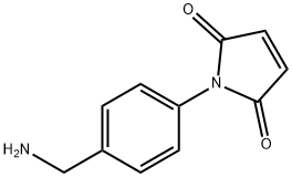 1H-Pyrrole-2,5-dione, 1-[4-(aminomethyl)phenyl]- Structure
