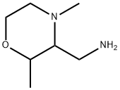 3-Morpholinemethanamine, 2,4-dimethyl- Structure