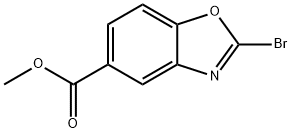 5-Benzoxazolecarboxylic acid, 2-bromo-, methyl ester 구조식 이미지