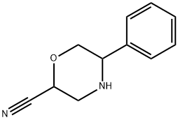2-Morpholinecarbonitrile, 5-phenyl- 구조식 이미지