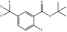 Benzoic acid, 2-fluoro-5-(trifluoromethyl)-, 1,1-dimethylethyl ester Structure