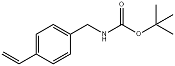 Carbamic acid, N-[(4-ethenylphenyl)methyl]-, 1,1-dimethylethyl ester Structure