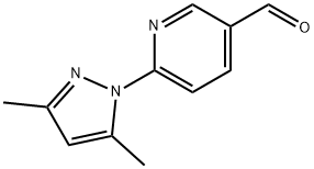 3-Pyridinecarboxaldehyde, 6-(3,5-dimethyl-1H-pyrazol-1-yl)- 구조식 이미지