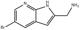 1H-Pyrrolo[2,3-b]pyridine-2-methanamine, 5-bromo- Structure