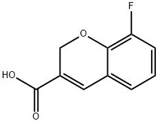 2H-1-Benzopyran-3-carboxylic acid, 8-fluoro- Structure