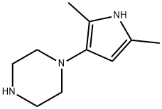 Piperazine, 1-(2,5-dimethyl-1H-pyrrol-3-yl)- Structure