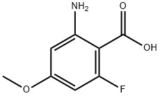 2-amino-6-fluoro-4-methoxybenzoic acid 구조식 이미지