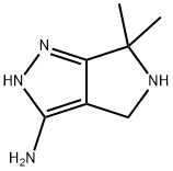 Pyrrolo[3,4-c]pyrazol-3-amine, 2,4,5,6-tetrahydro-6,6-dimethyl- Structure