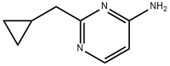 4-Pyrimidinamine, 2-(cyclopropylmethyl)- Structure