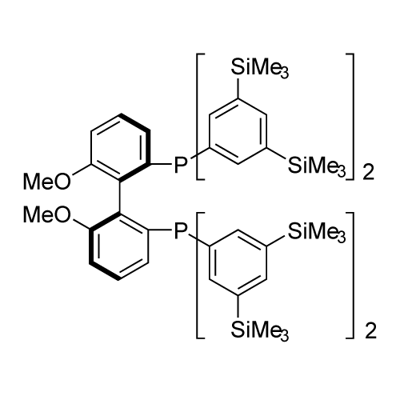 Phosphine, (6,6'-dimethoxy[1,1'-biphenyl]-2,2'-diyl)bis[bis[3,5-bis(trimethylsilyl)phenyl]-, (R)- (9CI) 구조식 이미지