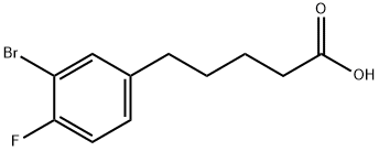 5-(3-bromo-4-fluorophenyl)pentanoic acid(WXC08431) 구조식 이미지