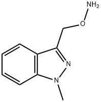 O-((1-Methyl-1H-indazol-3-yl)methyl)hydroxylamine 구조식 이미지