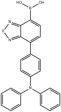 Boronic acid, B-[7-[4-(diphenylamino)phenyl]-2,1,3-benzothiadiazol-4-yl]- Structure