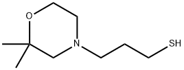 4-Morpholinepropanethiol, 2,2-dimethyl 구조식 이미지