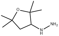 Hydrazine, (tetrahydro-2,2,5,5-tetramethyl-3-furanyl)- Structure