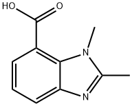 1H-Benzimidazole-7-carboxylic acid, 1,2-dimethyl- Structure