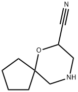 6-Oxa-9-azaspiro[4.5]decane-7-carbonitrile 구조식 이미지