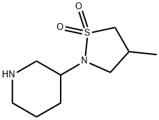 4-methyl-2-(piperidin-3-yl)-1lambda6,2-thiazolidine-1,1-dione Structure