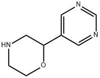 Morpholine, 2-(5-pyrimidinyl)- 구조식 이미지