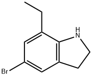 1H-Indole, 5-bromo-7-ethyl-2,3-dihydro- Structure