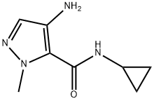 4-amino-N-cyclopropyl-1-methyl-1H-pyrazole-5-carboxamide Structure