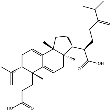 1H-Benz[e]indene-6-propanoic acid, 3-[(1R)-1-carboxy-5-methyl-4-methylenehexyl]-2,3,3a,4,6,7,8,9b-octahydro-3a,6,9b-trimethyl-7-(1-methylethenyl)-, (3R,3aR,6S,7S,9bR)- Structure