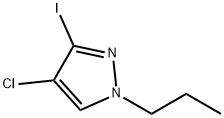 4-chloro-3-iodo-1-propyl-1H-pyrazole Structure