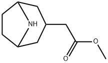 8-Azabicyclo[3.2.1]octane-3-acetic acid, methyl ester Structure