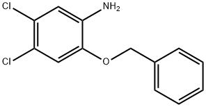Benzenamine, 4,5-dichloro-2-(phenylmethoxy)- Structure