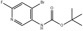 tert-Butyl (4-bromo-6-fluoropyridin-3-yl)carbamate Structure