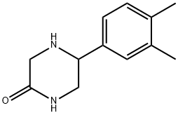 2-Piperazinone, 5-(3,4-dimethylphenyl)- 구조식 이미지