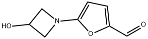 2-Furancarboxaldehyde, 5-(3-hydroxy-1-azetidinyl)- 구조식 이미지