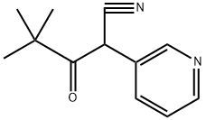 4,4-dimethyl-3-oxo-2-(pyridin-3-yl)pentanenitrile 구조식 이미지