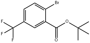 Tert-butyl 2-bromo-5-(trifluoromethyl)benzoate 구조식 이미지
