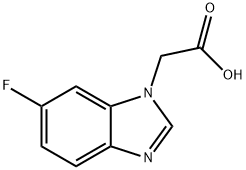 2-6-Fluoro-1H-benzo[d]imidazol-1-ylacetic acid Structure