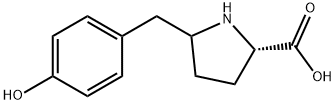 Proline, 5-[(4-hydroxyphenyl)methyl]- Structure